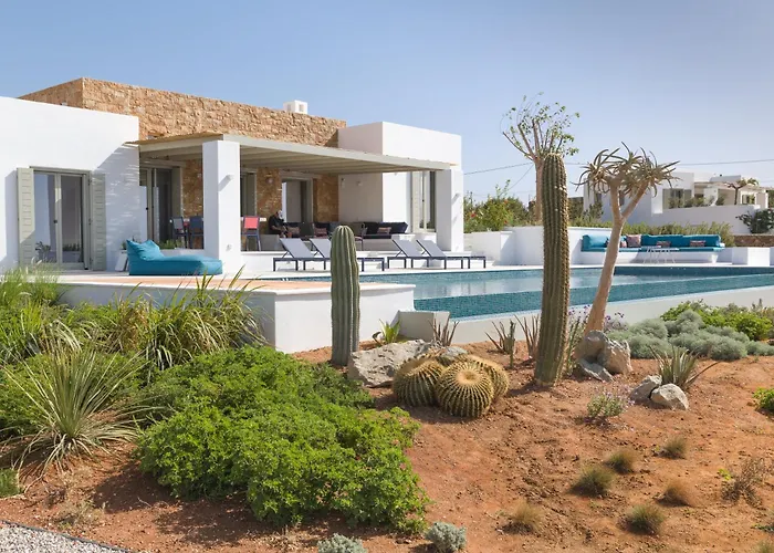 Eleonas Paros Estate - With Partially Private Pools & Professional Tennis Court Villa *