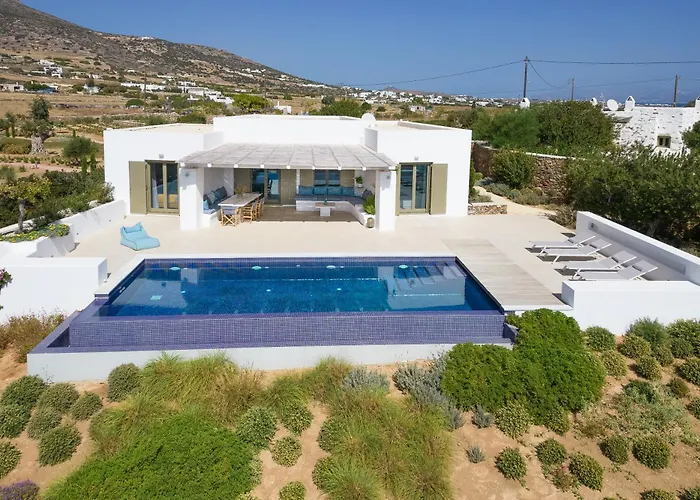 Eleonas Paros Estate - With Partially Private Pools & Professional Tennis Court Villa *